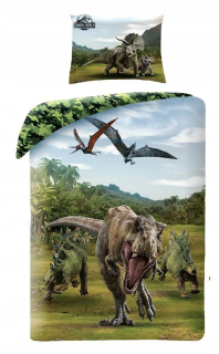 Posteľná súprava Halantex 140 x 200 cm odtiene zelenej